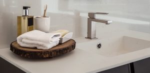 Clean contemporary bathroom sink